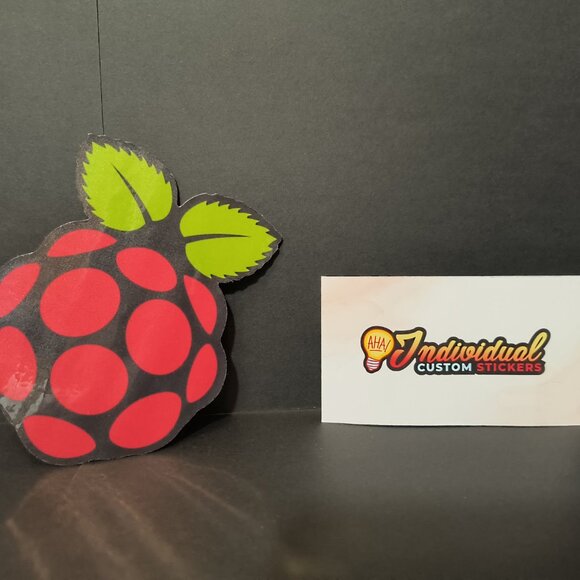 Raspberry Pi Sticker Logo Vinyl Decal (2 Pack) - Picture 2 of 5